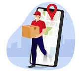 Courier delivery illustration